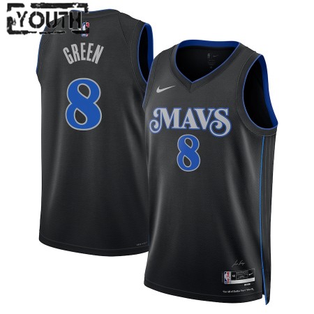 Dres Dallas Mavericks Josh Green Nike 2023-24 City Edition Crno Swingman - Dječji